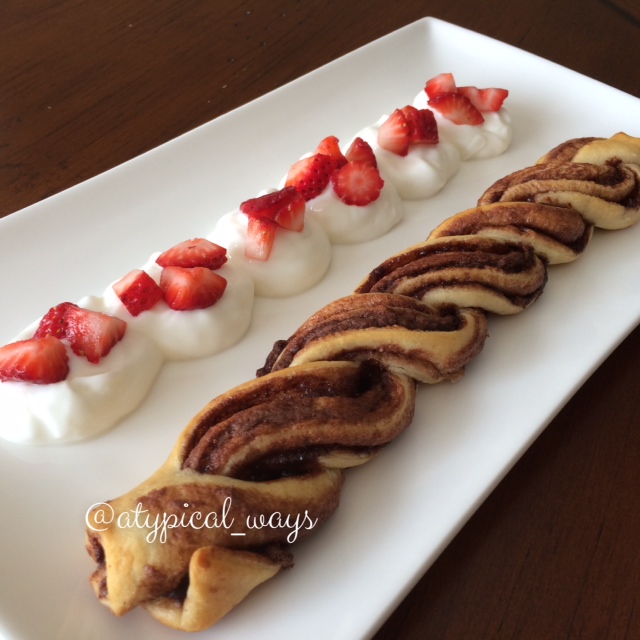 Nutella Breakfast Twist! Quick & simple and oven fresh in less than 25 minutes!